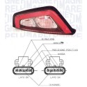 FANALE POSTERIORE SINISTRO CORNICE NERA FIAT PUNTO EVO 07/09 IN POI  C/NUOVO CONNETT