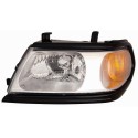 FARO FANALE SINISTRO H4 PRED REG EL MITSUB PAJERO SPORT 09/99 IN POI  CORNICE NERA