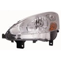 FARO FANALE DESTRO H4 C/MOTOR ELETT PARAB CROMATO PEUGEOT PARTNER DAL  2013