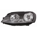 FARO FANALE DESTRO H7-H15 C/MOTOR ELETT VW GOLF 7 DAL 2012  PARAB NERA