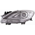 FARO FANALE DESTRO XENO D2S C/MOTOR ELETT MAZDA 3 DAL 2009 PARAB NERA