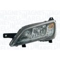 FARO FANALE DESTRO H7 C/DRL A LED C/CORNICE NERA PEUGEOT BOXER DAL  2014