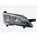 FARO FANALE DESTRO 2H7 C/DRL A LED C/CORN CROMATO FIAT DUCATO-CIT JUMP 14 IN POI