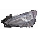 FARO FANALE DESTRO DS4 A LED C/MOTOR ELETTR MAZDA 3 DAL 2013 12/16 PAR NERA