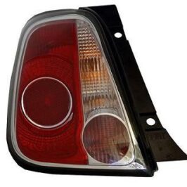 GR OTTICO P/DX BIANCO ROSSO FIAT 500 01/10> BORDO NERO