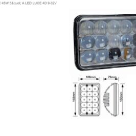 FEND DX-SX UNIVERSALE 45W 5" A LED LUCE 4D 9-32V
