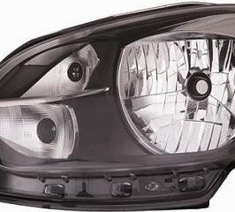 FARO DX H4 PRE REG ELET VW UP 01/12>PARAB NERA - BORDO NERO