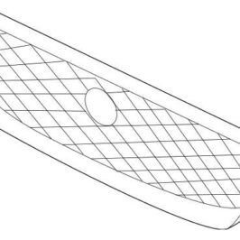 GRIGLIA NERA C/CORNICE CROM JAGUAR XF 10/20>