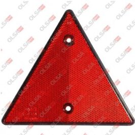 CATADIOTTRO TRIANGOLARE 2 FORI ROSSO-INTERASSE 85 MM -