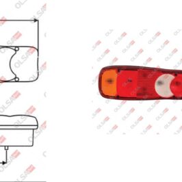 FANALE P/SX C/LUCE TARGA REN MASCOTTE-NISS CABSTAR 01/05>