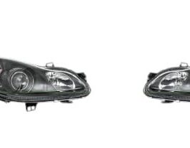 COPPIA FARI FANALI PROIETTORI ANTERIORI SX DX SMART 451 FORTWO DAL 2007 NERI