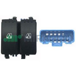 BLOCCO 2 INTER.ALZ.A/SX SCENIC 03>ALZ.ANT.CONNETTORE BLU 10 PIN