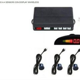 SENSORE PARCHEGGIO A 4 SENSORI CON DISPLAY WHIRELESS 22mm