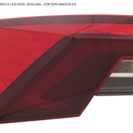 FANALE P/DX EST A LED SKODA OCTAVIA 01/20>  BN/SW