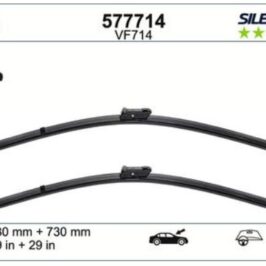 VF714 KIT SPAZZOLE TERGI SILENCIO FLAT BLADE (MM 730+730)