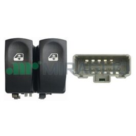 BLOCCO 2 INTERR.ALZ.CLIO 2005-2012ALZAV.ANT.CONNETTORE GRIGIO -10 PIN