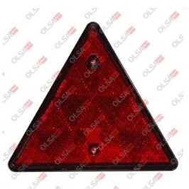 CATADIOTTRO TRIANGOLARE 2 FORI ROSSO-INTERASSE 70 MM -