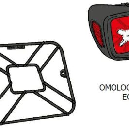 COPERTURA FANALE SX JEEP RENEGADE 03/14> VERNICIATA NERA