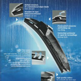 VH126 SPAZZOLA TERGI SILENCIO HBLADE(MM 450) LATO PASSEGERO