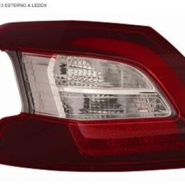 GR OTTICO P/DX EST A LED PEUGEOT 308 01/13>