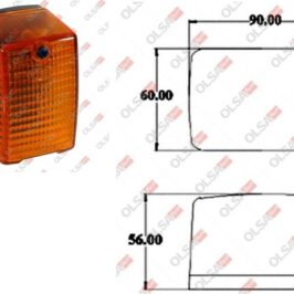 FANALE ANT ARANCIO UNIVERSALE TRATTORI BASE BASSA