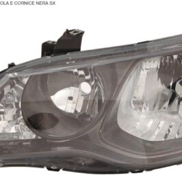 FARO SX HONDA CIVIC HYBRID 4 PORTE 01/09>PARABOLA E CORNICE NERA